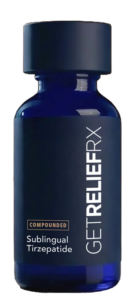 Marketing image of compounded sublingual Tirzepatide