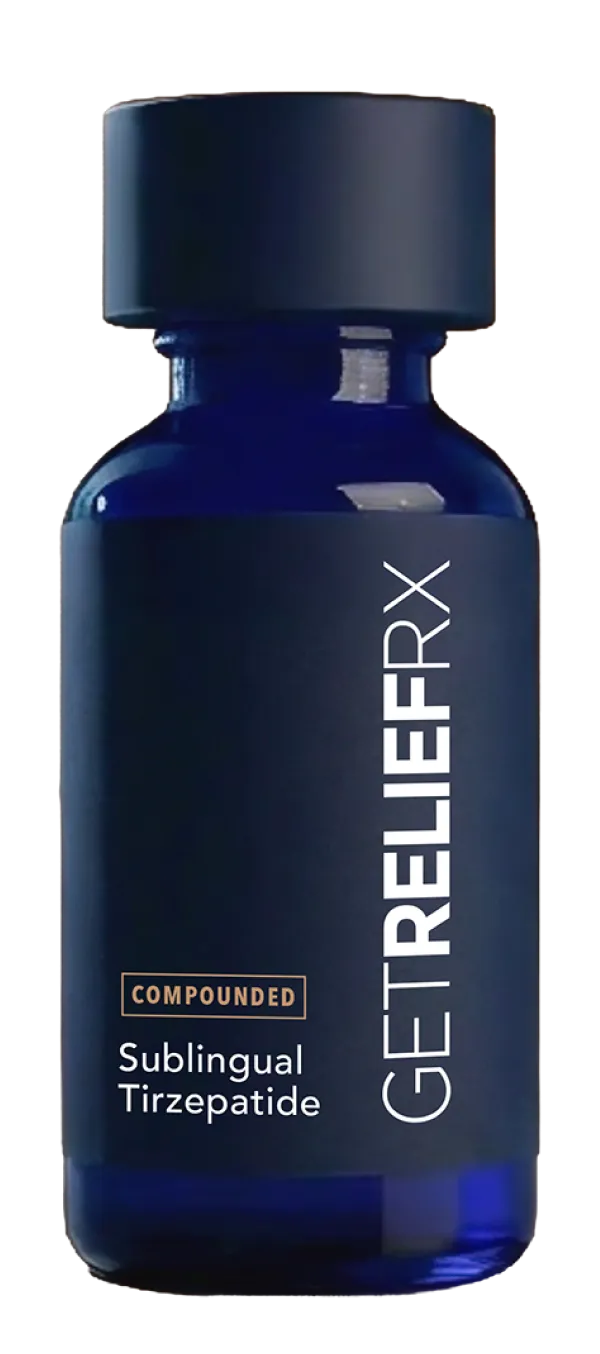 Marketing image of compounded sublingual Tirzepatide